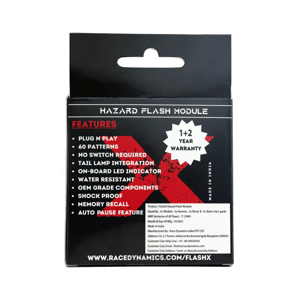 Race Dynamics Flash X Hazard Flash Flasher for Royal Enfield Himalayan - Image 5
