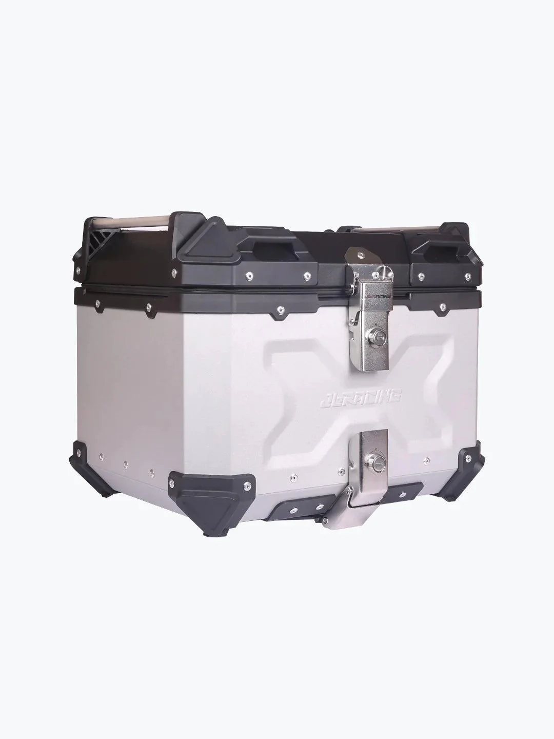 Jb Racing Top Case 45L Silver Premium With Back Rest Pad - Image 4